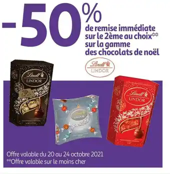Lindt bon plan sur la gamme des chocolats de noël de la marque lindt