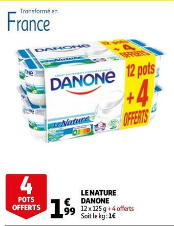 Auchan Danone le nature danone offre