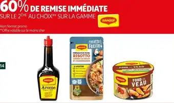 Auchan Maggi bon plan au choix sur la gamme de la marque maggi offre