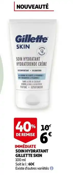 Gillette soin hydratant skin
