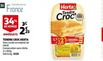 Auchan Herta tendre croc offre
