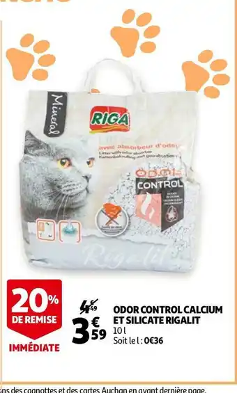Auchan Riga odor control calcium et silicate offre