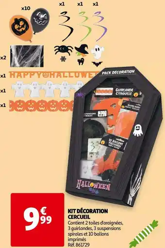 Auchan Kit décoration cercueil offre
