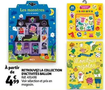 Auchan Retrouvez la collection d'activités ballon offre