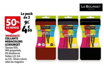 Auchan Le bourget collants modacolors offre