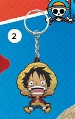 Auchan Le porte-clés pvc "luffy sd" offre