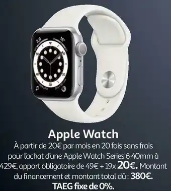 Auchan Apple watch offre