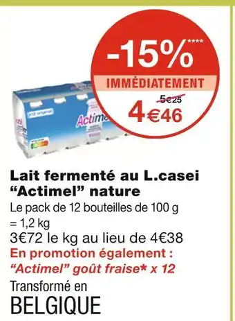 Monoprix Actimel Lait fermenté au L.casei nature offre