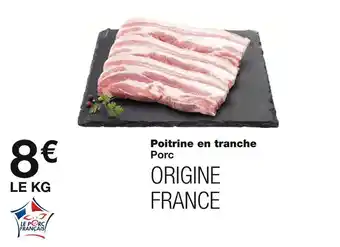 Poitrine en tranche