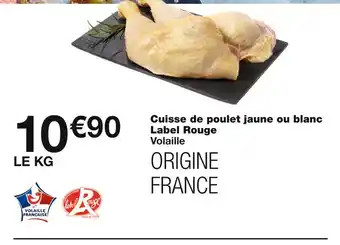 Monoprix Cuisse de poulet jaune ou blanc Label Rouge offre