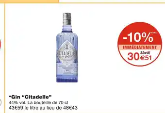 Monoprix Citadelle Gin offre