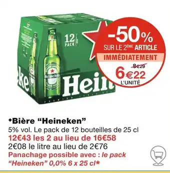 Monoprix Heineken Bière offre