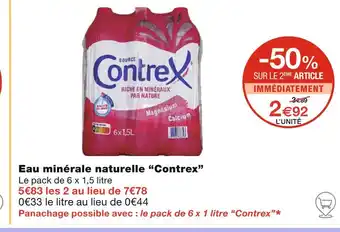 Monoprix Contrex Eau minérale naturelle offre