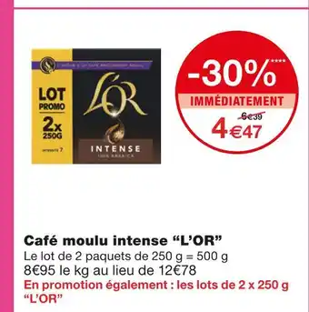 Monoprix L’OR Café moulu intense offre