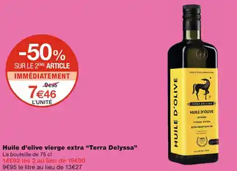 Monoprix Terra Delyssa Huile d’olive vierge extra offre