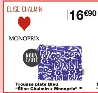 Monoprix Élise Chalmin x Monoprix Trousse plate Bleu offre