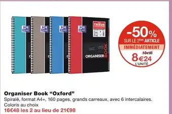 Monoprix Oxford Organiser Book offre
