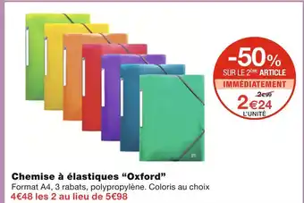 Monoprix Oxford Chemise à élastiques offre