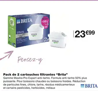 Monoprix Brita Pack de 2 cartouches filtrantes offre