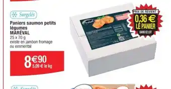 Cora x Carrefour Paniers saumon petits légumes offre