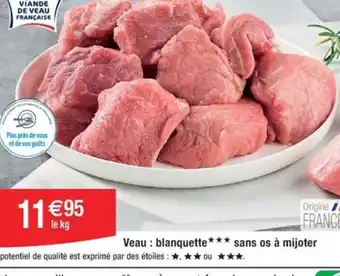Veau : blanquette sans os à mijoter