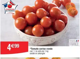 Cora Tomate cerise ronde offre