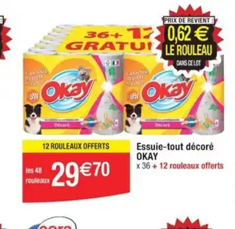 Cora x Carrefour Essuie-tout décoré OKAY offre