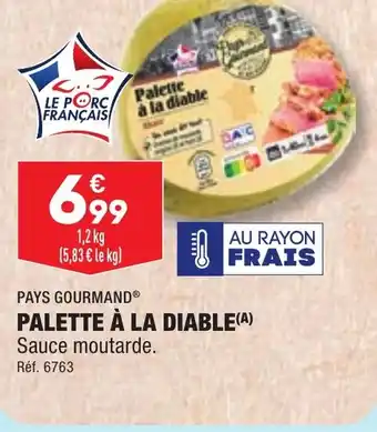 ALDI PALETTE À LA DIABLE(A) offre