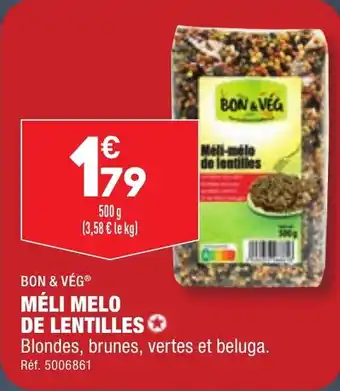 ALDI BON & VÉG® MÉLI MELO DE LENTILLES ✪ offre