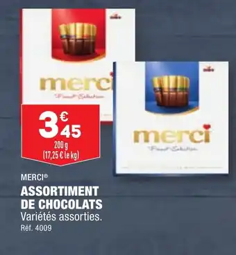 ALDI MERCI® ASSORTIMENT DE CHOCOLATS offre