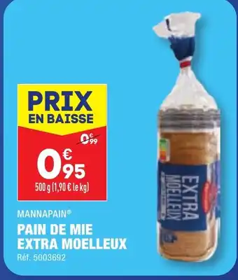 ALDI PAIN DE MIE EXTRA MOELLEUX offre