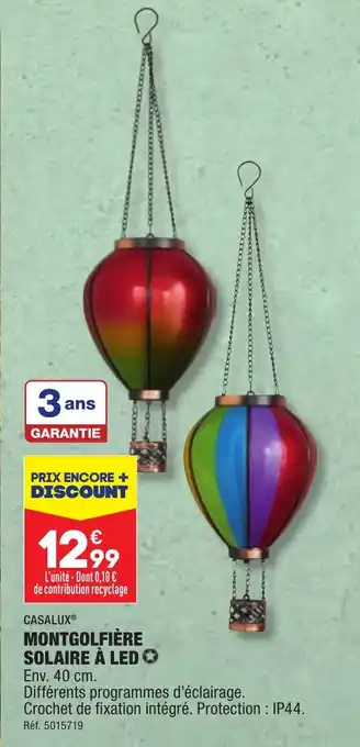 ALDI MONTGOLFIÈRE SOLAIRE À LED ✪ offre