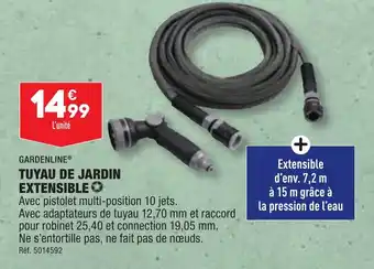 ALDI TUYAU DE JARDIN EXTENSIBLE✪ offre