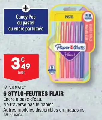 ALDI 6 STYLO-FEUTRES FLAIR offre