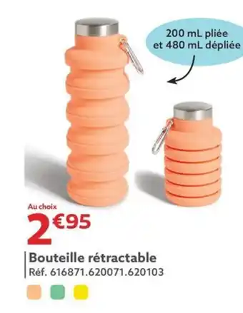 Gifi Bouteille rétractable offre