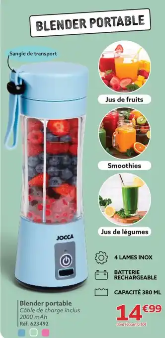 Gifi Blender portable Câble de charge inclus offre