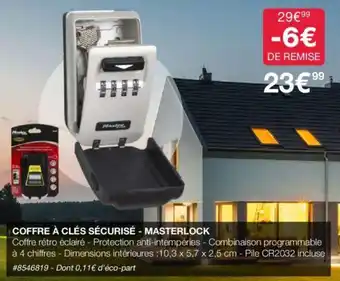 Costco COFFRE À CLÉS SÉCURISÉ - MASTERLOCK offre