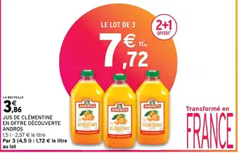 Intermarché Hyper JUS DE CLÉMENTINE EN OFFRE DÉCOUVERTE ANDROS offre