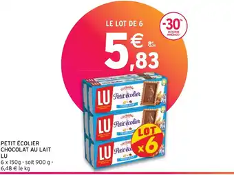 Intermarché Hyper PETIT ÉCOLIER CHOCOLAT AU LAIT LU offre