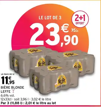 Intermarché Hyper BIÈRE BLONDE LEFFE offre