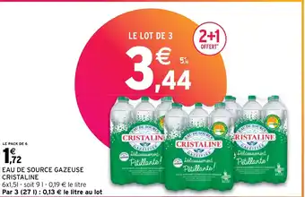 EAU DE SOURCE GAZEUSE CRISTALINE