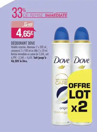 Match DÉODORANT DOVE offre