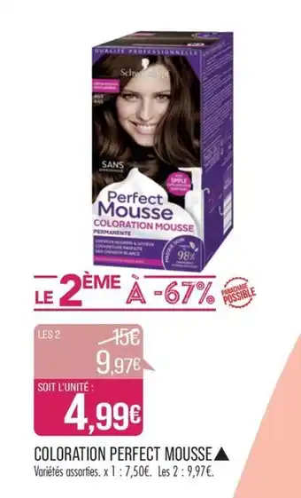 Match COLORATION PERFECT MOUSSE offre