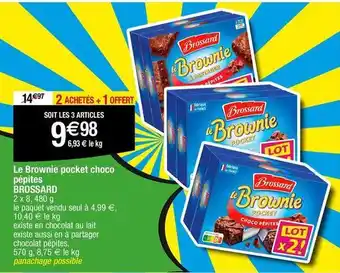 Migros Brossard - le brownie pocket choco pépites offre