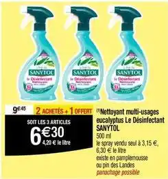 Migros Sanytol - nettoyant multi-usages eucalyptus le désinfectant offre