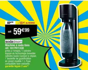 Migros Sodastream - machine à soda gaia réf. 1017911330 offre