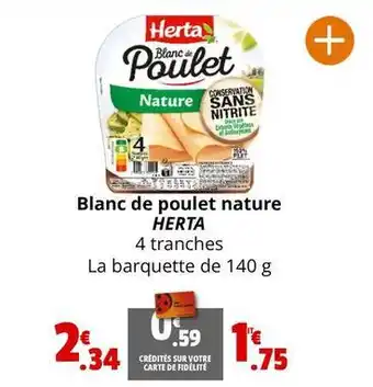 Coccinelle Express Herta - blanc de poulet nature offre