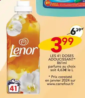 Stokomani Lenor LES 41 DOSES ADOUCISSANT offre