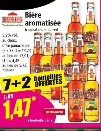 Norma DESPERADOS Bière aromatisée offre