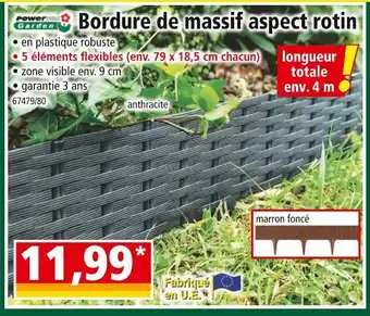 Norma Power Garden Bordure de massif aspect rotin offre